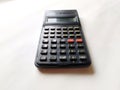 Black scientific calculator  on white background Royalty Free Stock Photo
