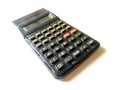 Black scientific calculator  on white background Royalty Free Stock Photo