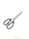 Black Scissors on white background. Scissors in the Fashion World Design, Creation, and Fabric Cutting