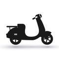 Black scooter icon