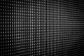 Black screen of a lot of light diodes attached by slats