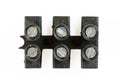 Black screw-type terminals Royalty Free Stock Photo