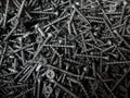 Black screws for wood Royalty Free Stock Photo