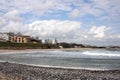 Black Sea beach at Eforie - RAW format Royalty Free Stock Photo