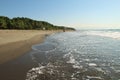 Black Sea and the beach near Poti city, Georgia Royalty Free Stock Photo