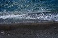 Black Sea coast with bright blue water on a clear sunny day