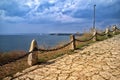 Black Black Sea coast of Bulgaria on cape Kaliakra, Bulgaria Royalty Free Stock Photo