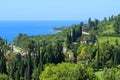 Black sea coast in the city of New Athos in the Republic of Abkhazia