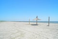 Black sea coast - the deserted beach of Sulina, Romania