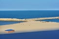 Black sea coast on Modern beach, Constanta Royalty Free Stock Photo