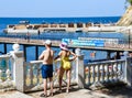 The Black Sea coast near the village of Janhot, Krasnodar region Royalty Free Stock Photo