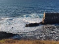 Black Sea coast Sinemorec Bulgaria landscape Royalty Free Stock Photo