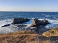 Black Sea coast Sinemorec Bulgaria landscape Royalty Free Stock Photo