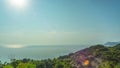 The Black Sea near Sukko, Russia, panoramic time-lapse