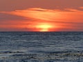 Black Sea Orange Sunset