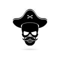 Black Sea pirate emblem, Pirate icon or logo