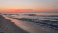 Black sea, roumanian sea, sunrise on the sea Royalty Free Stock Photo