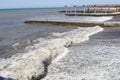 Black Sea. Sea waves. Sochi Royalty Free Stock Photo