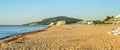 The Black Sea shore from Albena, Bulgaria with golden sands