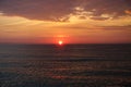 Black Sea at sunrise. Seascape.