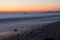 Black sea sunset Royalty Free Stock Photo