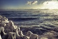 Black Sea in winter Royalty Free Stock Photo