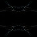 Black seamless abstraction with light unobtrusive lines and symmetrical patterns. Image of cigarette smoke in the dark