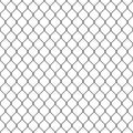 Black seamless chain link fence background.