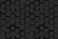 Black Seamless Hexagonal Pattern Texture