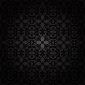 Black seamless pattern