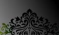 Black seamless wallpaper pattern. Royalty Free Stock Photo