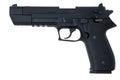 Black semi automatic handgun Royalty Free Stock Photo