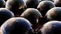 Black Semi Liquid Balls Royalty Free Stock Photo