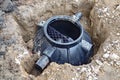 Black Septic tank Royalty Free Stock Photo