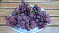 Black sergeant plate of grapes from Bozcaada