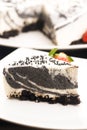 Black sesame cheese cake