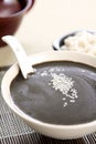 Black sesame with pearl-barley soup Royalty Free Stock Photo