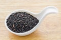 Black sesame sedds. Royalty Free Stock Photo
