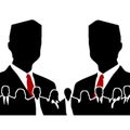 Photo image of a silhouette of a presidential candidate