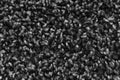 Black shaggy carpet texture, rug with short wool background Royalty Free Stock Photo