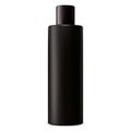 Black shampoo bottle. Cosmetic package mockup. 3d