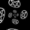 Black Shapes Illustrations Abstract Backgrounds. Witchcraft
