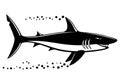 Black shark sign.