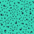 Black Shaving gel foam on hand icon isolated seamless pattern on green background. Shaving cream. Vector Royalty Free Stock Photo
