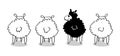 Black Sheep Royalty Free Stock Photo