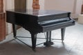 Black shiny grand piano Royalty Free Stock Photo