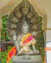 Black Shiva statue in Thai style