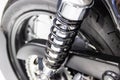 Black Shock Absorbers part of motorcycle Royalty Free Stock Photo