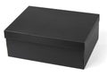 Black shoe box isolated on white