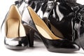 Black shoes and bag Royalty Free Stock Photo